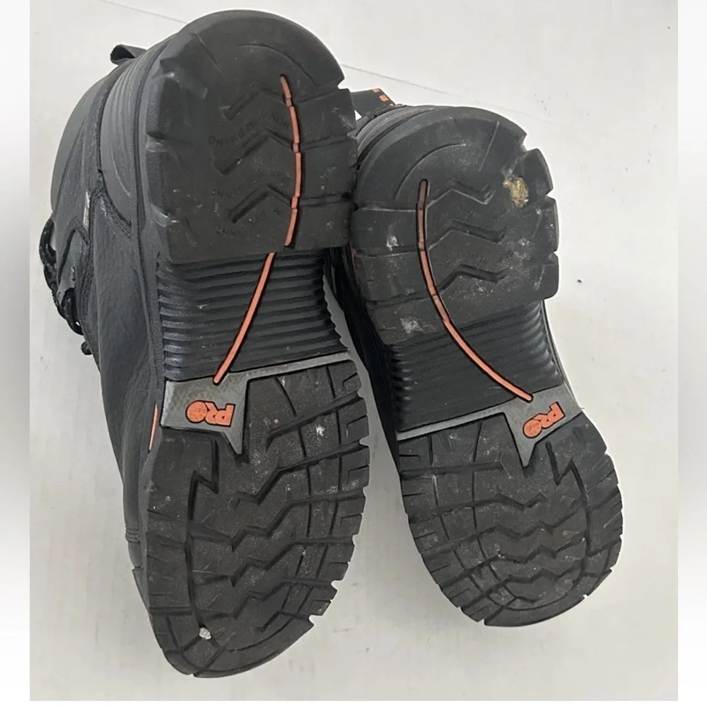 Timberland PRO Endurance 6 Inch Steel Toe Work Boots Size 8.5  Black - Some wear